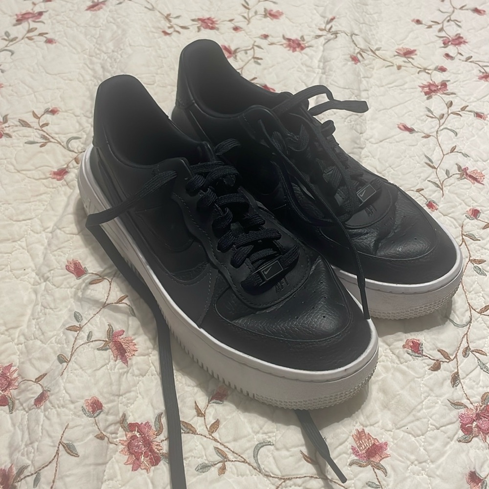 Nike Air Force 1 black and white sneakers